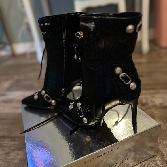 Black Azaela Wang Heels - Picture 3 of 7